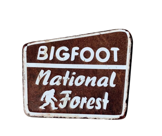 BIGFOOT NATIONAL FOREST- EMBOSSED METAL SIGN