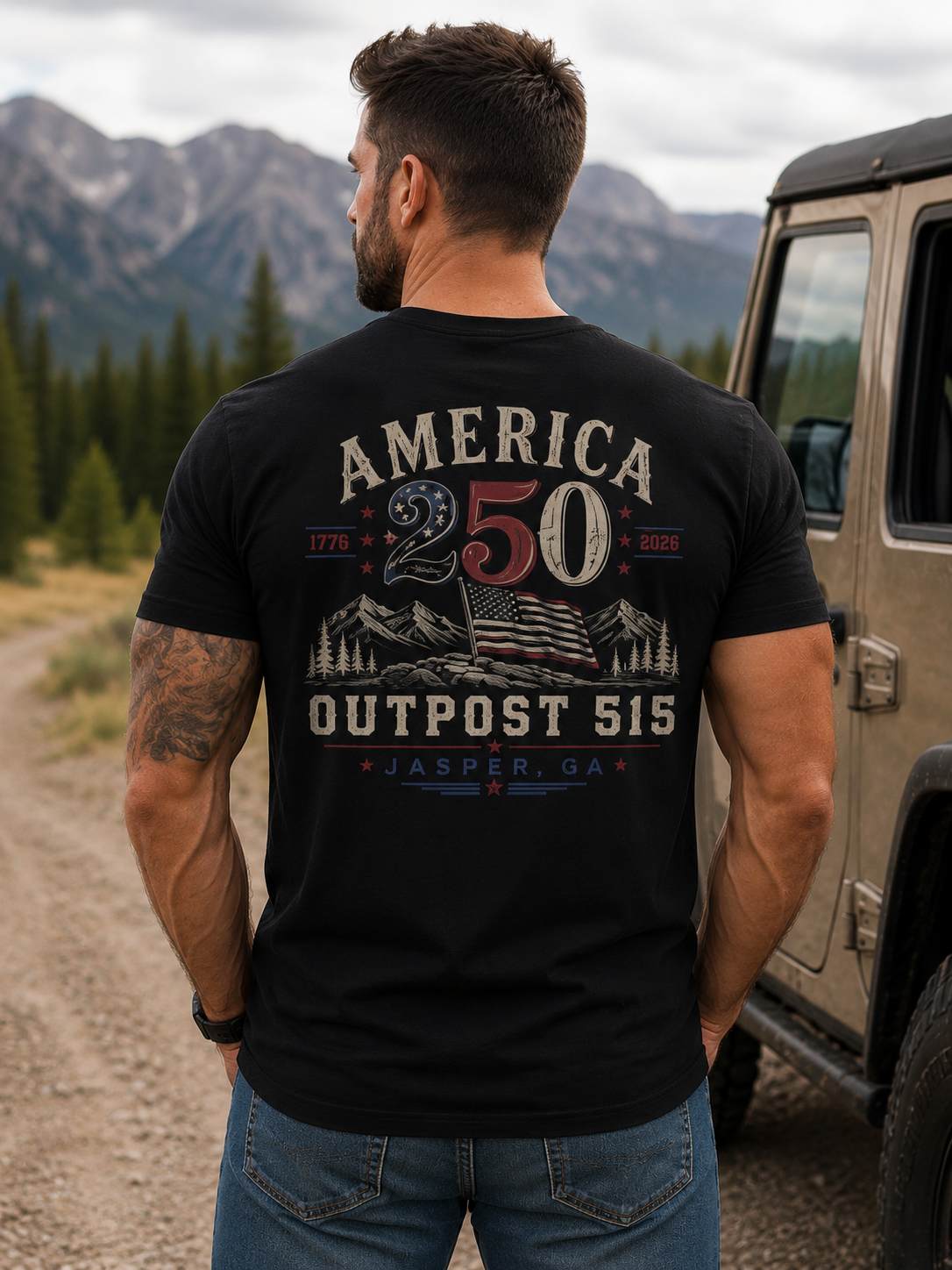 Outpost 515 America 250 T Shirt
