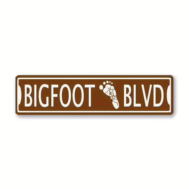 Bigfoot Boulevard Aluminum Street Sign