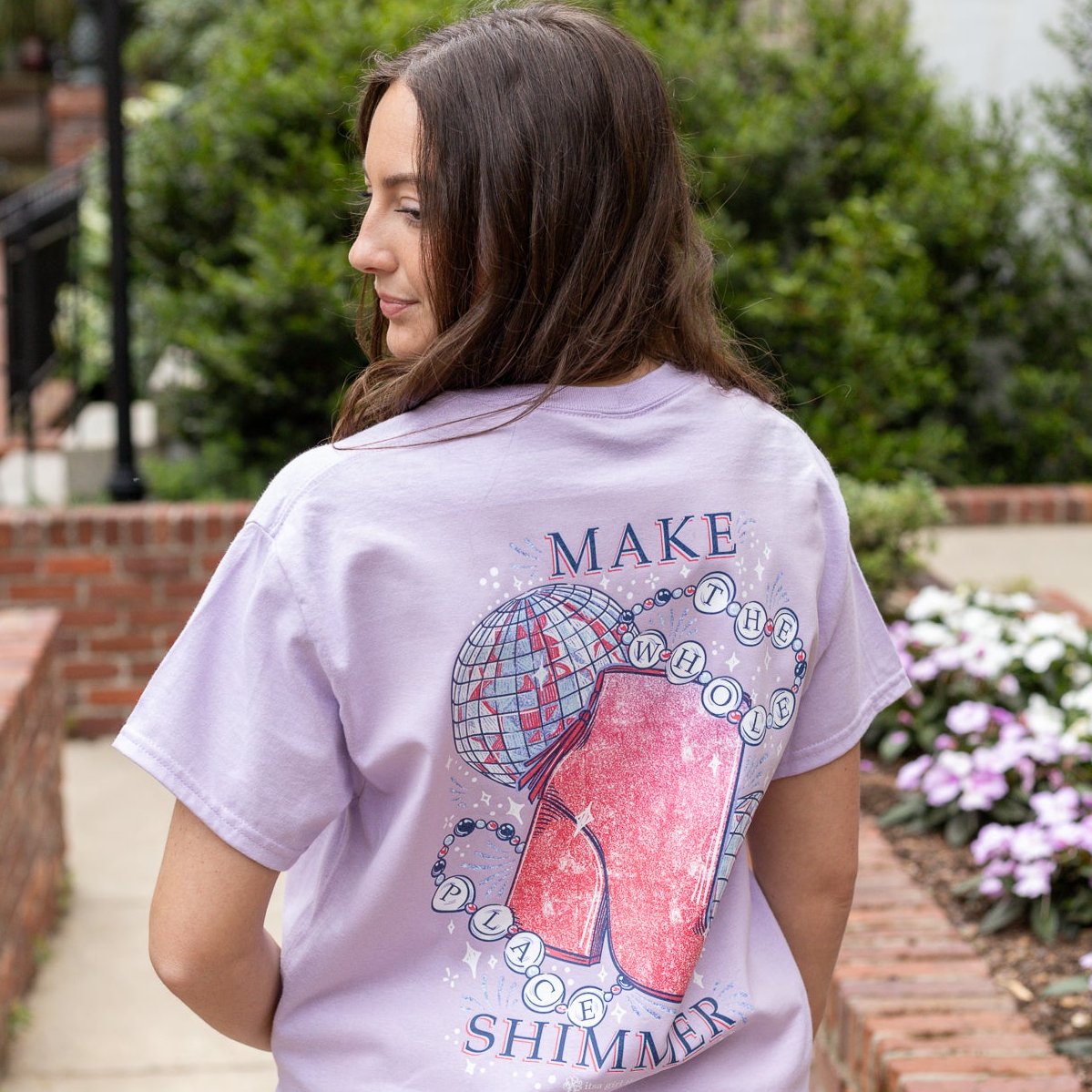 Make The Whole Place Shimmer- Glittering Disco Ball T-Shirt