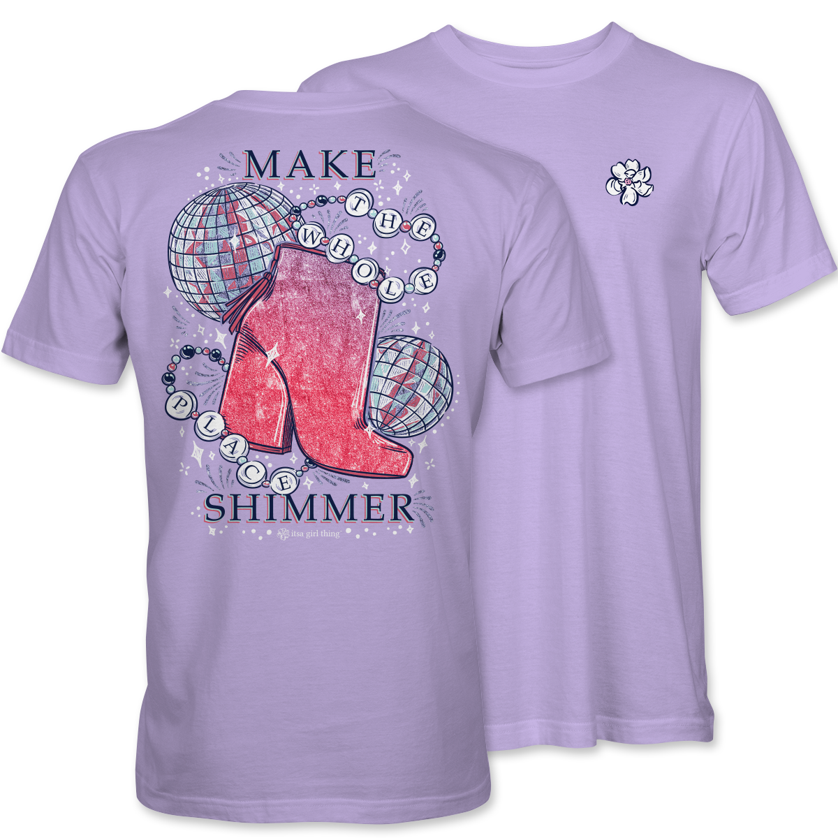 Make The Whole Place Shimmer- Glittering Disco Ball T-Shirt