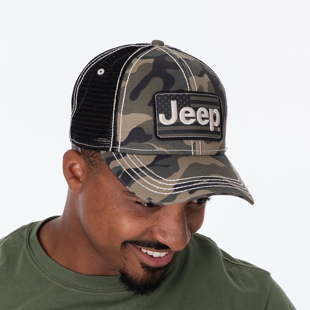 Jeep - Camo Flag Hat