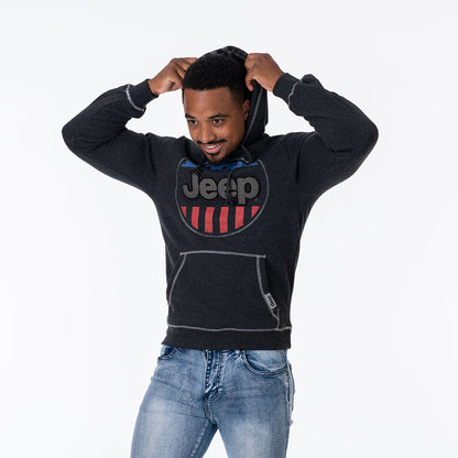 Jeep - USA Oval Flag Accent Hoodie