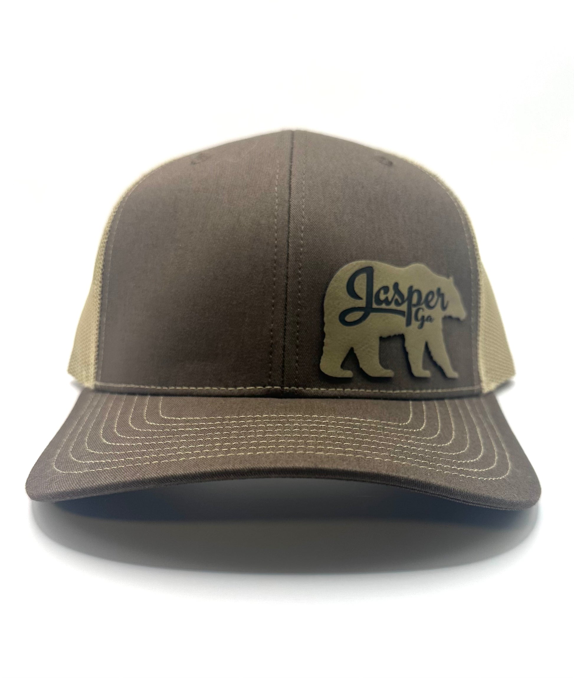 Display of Jasper Outpost Bear Adjustable Brown Hat- Jasper GA