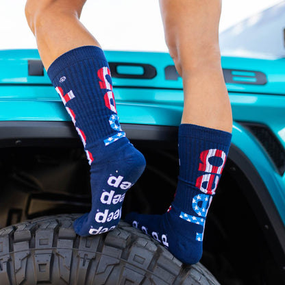 Jeep - USA Flag Crew Socks