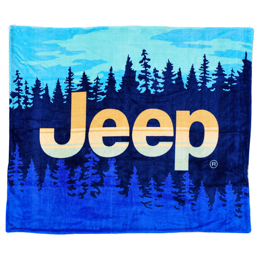 Jeep - Woodland Sherpa Throw Blanket