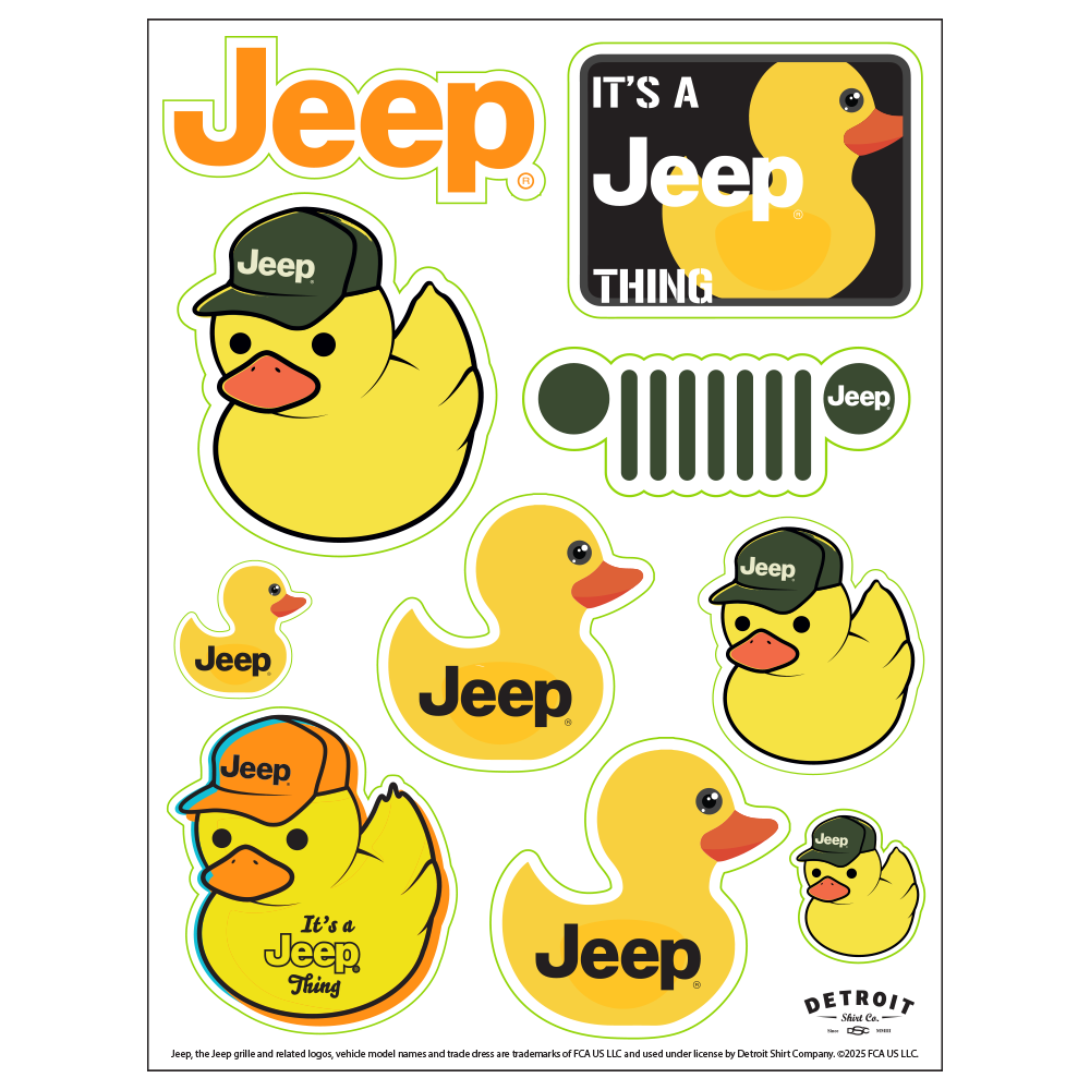 Sticker Sheet - Jeep® Duck