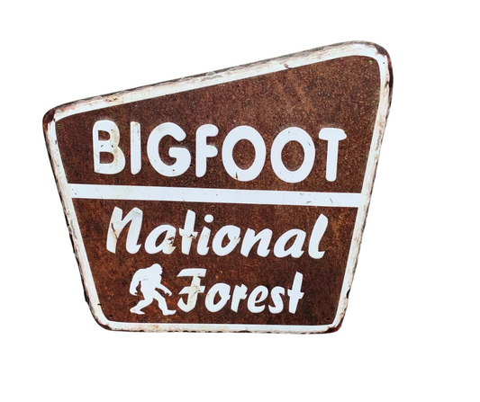 BIGFOOT NATIONAL FOREST- EMBOSSED METAL SIGN