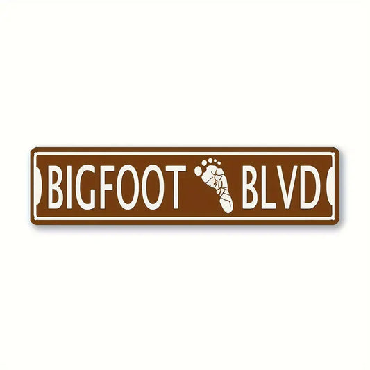 Bigfoot Boulevard Aluminum Street Sign