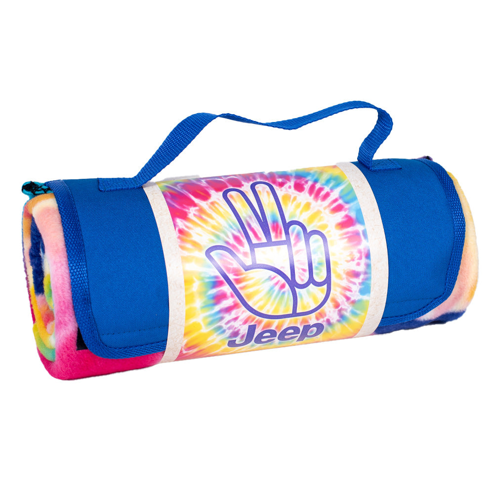 Jeep - Tie Dye Wave Roll-Up Blanket